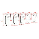 51 Pcs/Set Red Worm High Carbon Steel Fishing Hook For Texas Rig Soft Bait FT