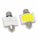 White 31mm 12smd COB LED DE3175 Bulb Festoon For Car Interior Dome Map Light