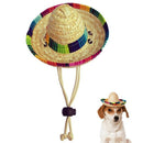 Dog Hat Hat, Mini Straw Hat Hats Mexican Hats Hat Party Hats For Small Pets L1C6