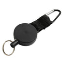 23.6 in Retractable Key Chain Holder Recoil Steel Ring with Belt Clip Buckle