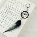 Mini Black Dream Catcher Key Chain Car Accessories Hanging Decor Craft Gift