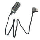 D-Tap Splitter,1 to 4 D-tap male to 4x Female D-tap Power Splitter 65cm Long