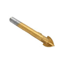 6Pcs 4-12mm Ceramic Tile Glass Handle Titanium Plated Drill Bits Hex Sha TXX