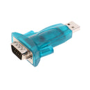 Blue USB to RS232 Serial Port DB9 9Pin Male Converter Adapter Cable