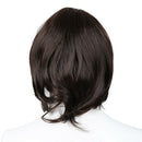 Fashion men's wig short straight high temperature silk Synthetic wig full w O8K1