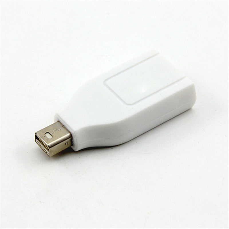 Mini DP Display Port Male to HDMI Female Converter Adapter for MacBook Pro White