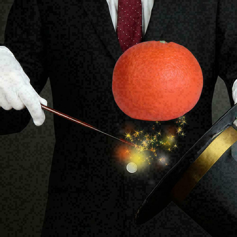 Rubber Simulation (Orange Disappear) - Magic Tricks Close-Up Satge Magic Pr Q4M8