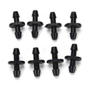 20pcs Patio Lawn Irrigation 1/4" Plastic hose Connectors for Cooling SysZ BX
