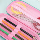 Cartoon Pencil Case Zipper Concavo Convex Makeup Bag Stationery Gifts (1) A