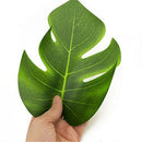 12PCS Tropical Hawaiian Big Green Leaves Luau Party Flower Table Ornaments Decor