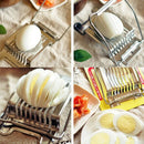 1Pcs Stainless Steel Boiled Egg Slicer Section Cutter Mushroom Tomato Cutte W3U8