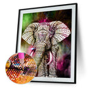Elephant Painting Embroidery DIY 5D Diamond Craft Cross Stitch Kit Art
