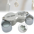 Stamps Jewelry Magnifier Twin Lens Foldable Loupe Magnifying Glass Handheld