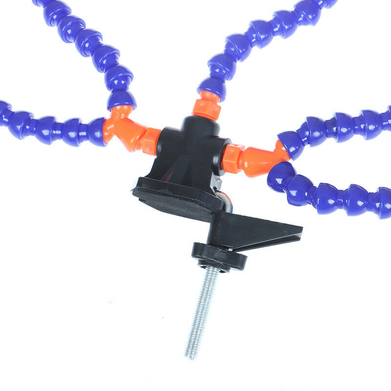 Desk Clamp Soldering Holder Helping Hand Welding Station with Light fanB_kz