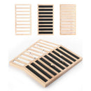Bamboo Wooden Ring Display Stand Stud Earring Box Jewelry Display Tray, White