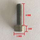 10xDurable M6*40 Titanium DIN912 Hex Socket Allen Cap Button Head Bolt Screw