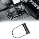2Pcs Carbon Fiber Central Control Gears Shift Frame Cover Trim Stickers for