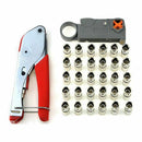 New Multitool Wire Stripping Squeezing Pliers Coaxial Cable Cold Press Clam