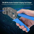 Pin Crimp Plier Tool 2.54mm 3.96mm 18-28AWG Crimper Dupont Molex X JST Tool O6Q2