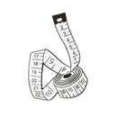 Women Bohemian Measuring Tape Sizing Tool Brooch Badge Collar Pins Lovely WhW6Y8
