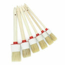 Natural Boar Hair Detail Brushs(Set of 6), Detailing Brush Set for Cleaning