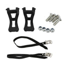 1 Pair Cycling Road Bike Mountain Bike Bicycle Toe Clips + Straps For Pedal