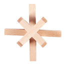Wooden Siege Lock the Perplexing X in a Box Logic Puzzle Burr Puzzles Brain