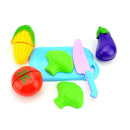 Kids Kitchen Fruit Vegetable Food Pretend Role Play Cutting Set Toys Affordable
