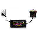 12V 6A Car Motorcycle Smart Fast Lead-acid Battery Charger LCD Display US PlugOZ