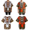 2 Pieces Unisex Short Sleeve Dashiki African Hippie