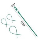 100 Pieces Adjustable Garden Plant Twist Ties, 6.7 Inch Flexible Plastic Tw