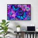 Butterfly Flower 5D DIY Full Round Diamond Painting Mosaic Beadwork 40x30cm