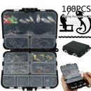 160pcs/box Fishing Accessories Kit Including Jig Hooks fishing Sinker