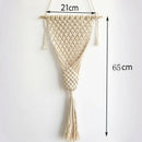 Handmade Beige Color Tapestry Wall Hanging Tapestry For Flower Pot