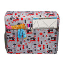 Home Sewing Machine Cover with Pockets Dustproof Oxford Cloth Carry Storage Case