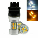 Dual Color T25 3157 20SMD Switchback Turn Signal LED O6H1 White/Ambe Bulb New