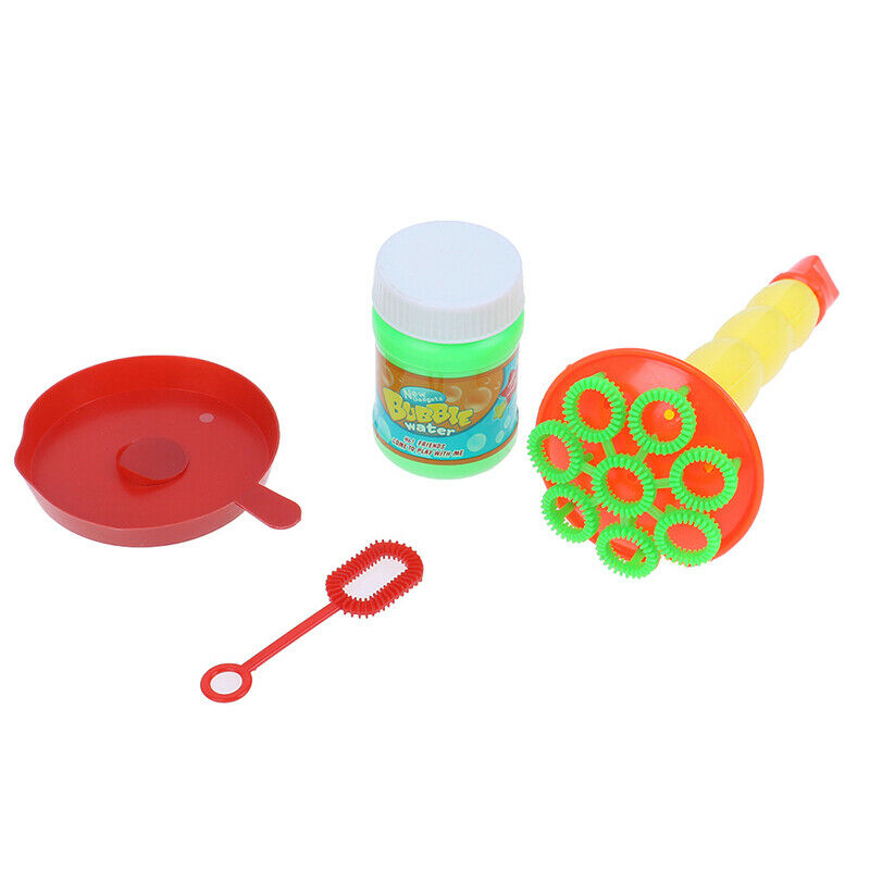 Water Blowing Toys Bubble Gun Soap Bubble Blower Outdoor Kids Toys Party Fav_^i