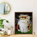 5D DIY Full Drill Diamond Painting Old Cat Cross Stitch Embroidery Mosaic