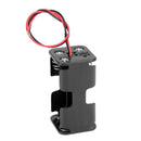 2x Plastic Battery Storage Case Box Holder For 4*AA 6V Battery With Wire Leads