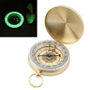 Brass Pocket Watch Style Navigation Compass Ring Keychain Outdoor Camping/Hiking