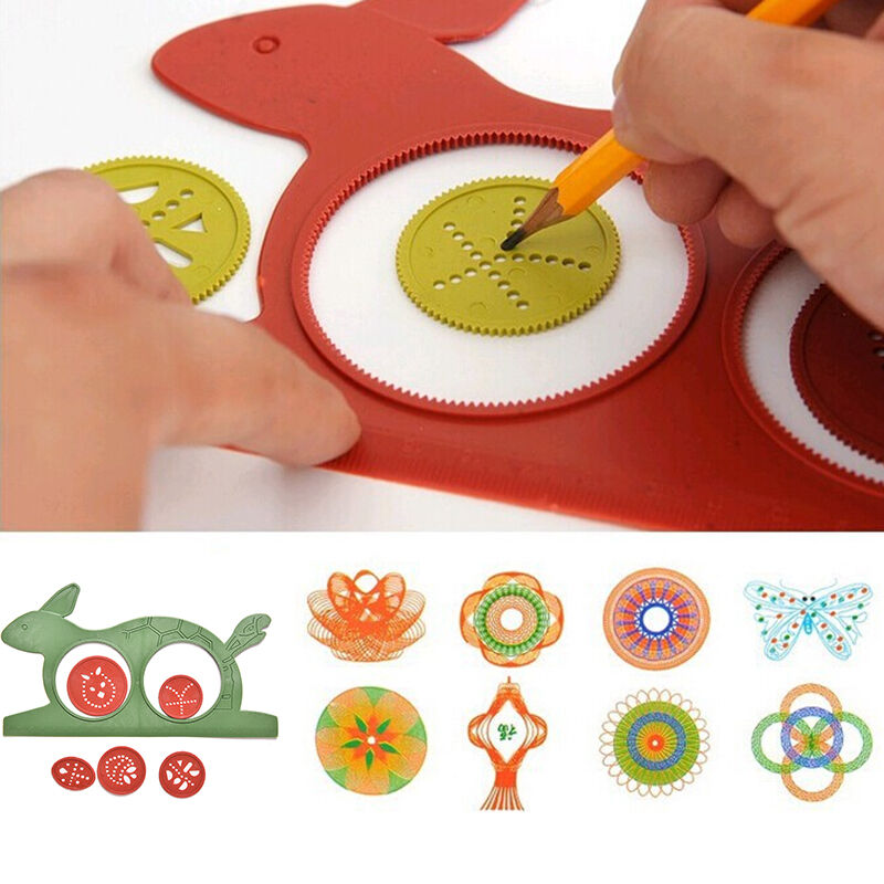 1 Set Creative Drawing Ruler Geometric Sketchpad Kids Gift Board Educational %ã€Š