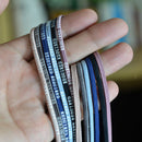 6Pc Assorted Elastic Rope Ring Hair Band Ponytail Holder Hair Ties 60CM/Pack