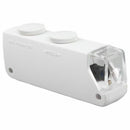 New Handheld 160X-200X Zoom LENS LED Lighted Pocket Microscope Magnifier Lo