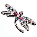 Sequined dEBgonfly Patch for Clothes Sewing on Rhinestone Beaded Applique DIY V3