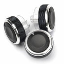 3Pcs Sliver Air Conditioning Heat Control Switch Knob For Ford Focus 2 MK2 3 MK3