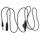 Earphone in Line Volume Control Cable Male to F 3.5mm Stereo Audio Adaptor