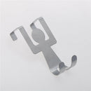 2Pcs Stainless Steel Lovers Shaped Hooks Pot Pan Hanger Clothes Storage Rack BX
