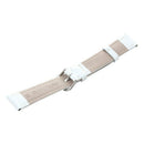 16 mm Bracelet Watch Spare PU Leather Strap White Watch Band