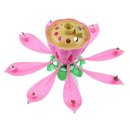 1pcs Lotus Flower Candle Musical Blossom Candles Happy Birthday Party Supply