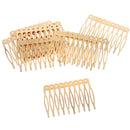 20pcs Lot Women Lady Alloy Hair Clips Side Combs 10-Teeth DIY Hair Pins 56mm
